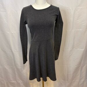 Forever 21 Y2K Charcoal Ribbed Skater Dress – Size Small